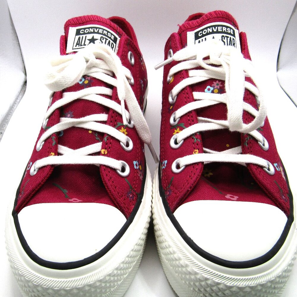 CONVERSE FLORAL PATCHWORK BERRY 7.5 - Picture 2 of 7